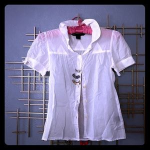 Marc by Marc Jacobs White Embroidered Top